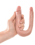 Pipedream King Cock Double Trouble Small Dual Ended Realistic Light Skin Penis Dildo Tapered Shaft Sex Toy