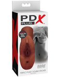PDX Plus+ Perfect Pussy Double Stroker Black Pocket Masturbator Anal Sex Toy