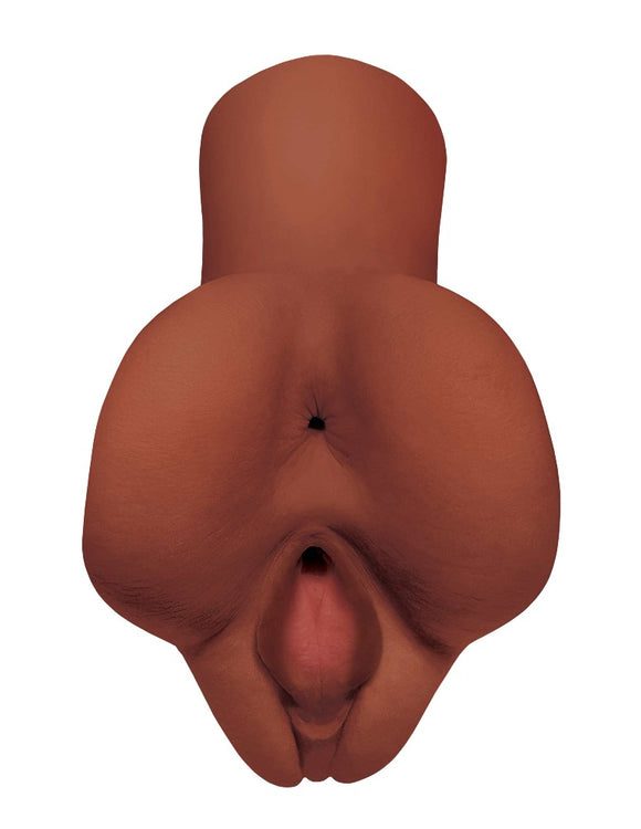 PDX Plus+ Pick Your Pleasure Stroker Realistic Black Pussy Anal Masturbator Sex Toy