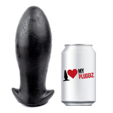 Pluggiz Wilson Butt Plug Large Black Vinyl Hardcore Thick Anal Gape Sex Toy