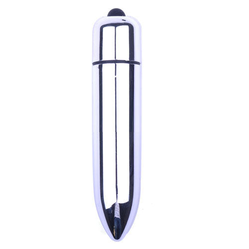Powerful Silver Mini Bullet Vibrator Small Single Speed Classic Vibe