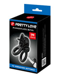 Pretty Love Passionate Vibrating Cock Ring Clitoral Tongue Flicker Couples Sex Toy
