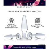 Prisms Dosha 3 Piece Clear Glass Butt Plug Set Anal Training Kit Erotic Temperature Play Beginners Sex Toy