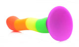 Strap U Proud Rainbow Silicone Strap-On Dildo Harness Bullet Gay Pride Couples Sex Toy