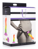 Strap U Proud Rainbow Silicone Strap-On Dildo Harness Bullet Gay Pride Couples Sex Toy