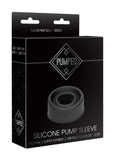 Shots Pumped Black Silicone Penis Pump Cylinder Sleeve Replacement Medium Size