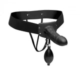 Master Series Pumper Inflatable Hollow Strap-On Dildo Elastic Harness Bulb Pump Anal Sex Gape