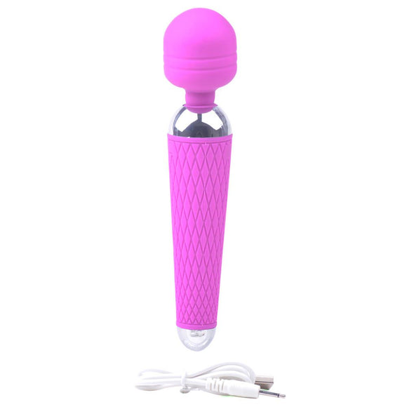 Purple 10 Speed Magic Wand Massage Vibrator USB Rechargeable Sex Toy