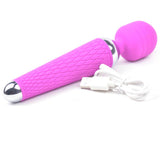 Purple 10 Speed Magic Wand Massage Vibrator USB Rechargeable Sex Toy