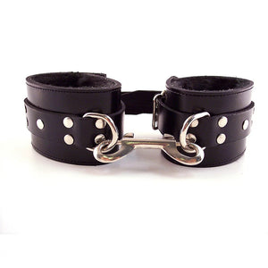 Black Fur Wrist Cuffs