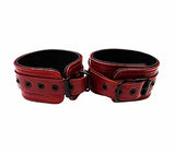 Leather Crocodile Skin Wrist Cuffs