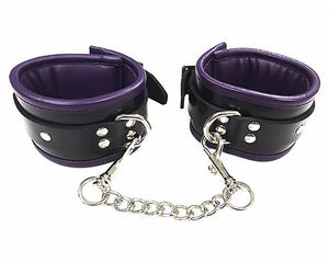 Padded Purple Trim Ankle Cuffs