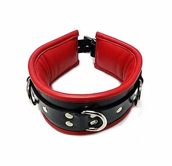 Black & Red Padded Collar