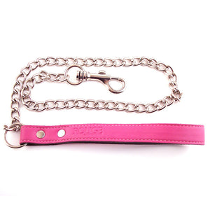 Pink Leather Lead