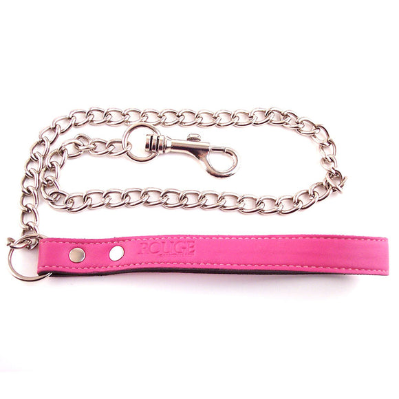 Pink Leather Lead