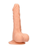RealRock 8" Dong Realistic Penis Testicles Dildo Suction Cup Cock Skin Sex Toy