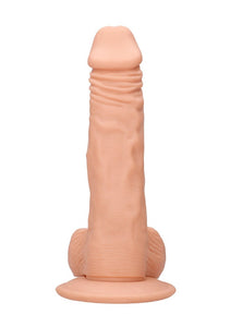 RealRock 8" Dong Realistic Penis Testicles Dildo Suction Cup Cock Skin Sex Toy