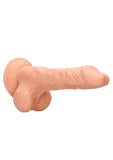 RealRock 8" Dong Realistic Penis Testicles Dildo Suction Cup Cock Skin Sex Toy