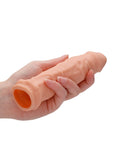 Realrock Penis Sleeve Realistic 7" Extension Cock Sheath Skin Tone Add Length Girth