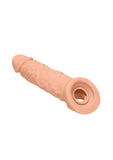 Realrock Penis Sleeve Realistic 8" Extension Cock Sheath Skin Tone Length Girth