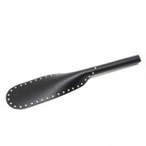 Rimba Real Black Leather Flap Paddle Rivet Studs Spank Toy Bondage Gear BDSM