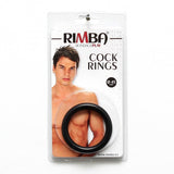 Rimba Large Black Rubber Cock Ring Penis Erection Enhancer Band