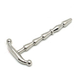 Rimba Bondage Play Ribbed Urethral Stick Steel Cock Pin Plug CBT Fetish