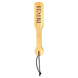 Rimba Wooden Bitch Paddle Spank Toy Imprint Kinky BDSM Fetish Gear