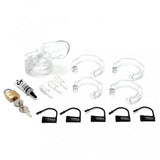 CB-X CB-6000 Male Chastity Set Transparent Cock Cage Lock Clear Device Penis Bondage Kit