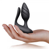 Rocks Off Cocktail Couples Anal Vibrator Black Remote Control Butt Plug Sex Toy