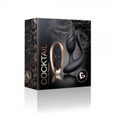 Rocks Off Cocktail Couples Anal Vibrator Black Remote Control Butt Plug Sex Toy