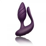 Rocks Off Cocktail Couples Anal Vibrator Purple Remote Control Butt Plug Sex Toy