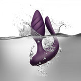 Rocks Off Cocktail Couples Anal Vibrator Purple Remote Control Butt Plug Sex Toy