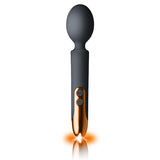 Rocks Off Oriel Play Mini Magic Wand Massager Vibrator Chic Black Gold Sex Toy