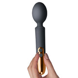 Rocks Off Oriel Play Mini Magic Wand Massager Vibrator Chic Black Gold Sex Toy