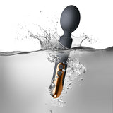 Rocks Off Oriel Play Mini Magic Wand Massager Vibrator Chic Black Gold Sex Toy