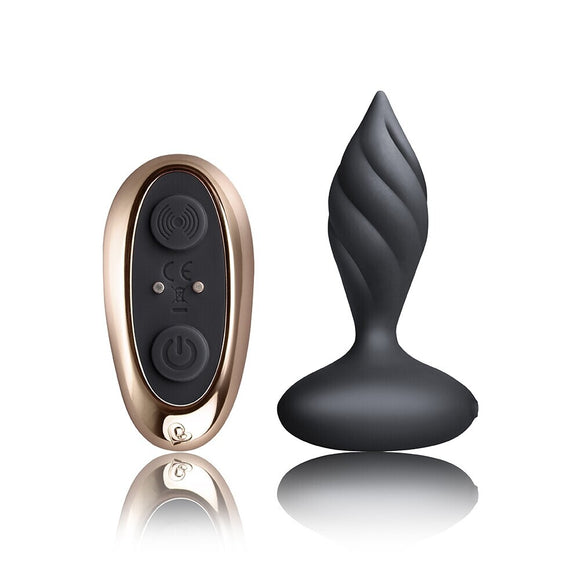 Rocks Off Petite Sensations Desire Butt Plug Black Remote Control USB Anal Sex Toy