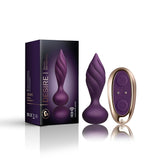 Rocks Off Petite Sensations Desire Butt Plug Purple Remote Control USB Anal Sex Toy
