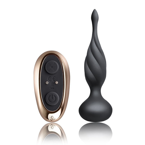 Rocks Off Petite Sensations Discover Butt Plug Black Remote Control Anal Sex Toy