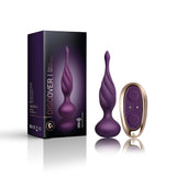 Rocks Off Petite Sensations Discover Butt Plug Purple Remote Control Anal Sex Toy