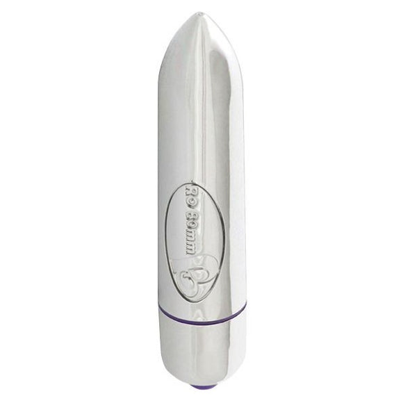 Rocks Off RO-80mm Chrome Bullet Vibe Mini Silver Single Speed Vibrator Silent Sex Toy