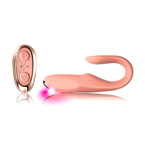 Rocks Off Two-Vibe Ultimate Flexible Pleasure Vibrator Pink Remote Control Sex Toy