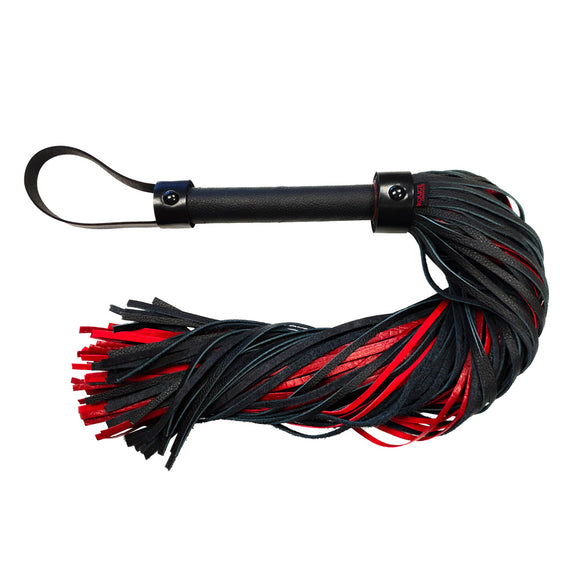 Rouge Burgundy Anaconda Leather Flogger Erotic Whip Kinky BDSM Naughty Spank Fetish Toy