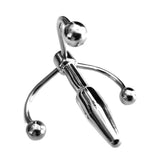 Rouge Crown Penis Plug Urethral Pin Stainless Steel Triple Hook CBT