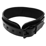 Rouge Garments Black Leather Collar O-Ring Submissive Bondage Goth Slave BDSM