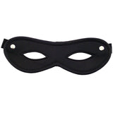 Rouge Open Eye Mask Sexy Black Leather Elastic Strap Role Play Fetish Fun Bondage