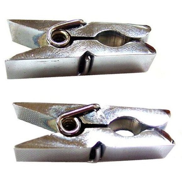 Rouge Stainless Steel Nipple Pegs Clamps Pair Silver Pinch Bondage Play BDSM