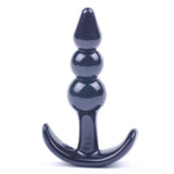 Black Beaded Butt Plug Small Size Anal Starter Body Safe Back Door Play Toy
