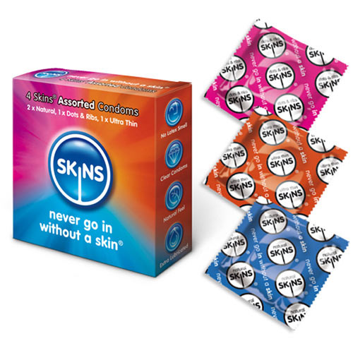 Skins Condoms Assorted 4pk