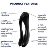 Satisfyer Candy Cane Finger Vibrator Clitoral Stimulation Massage Sex Toy USB Rechargeable